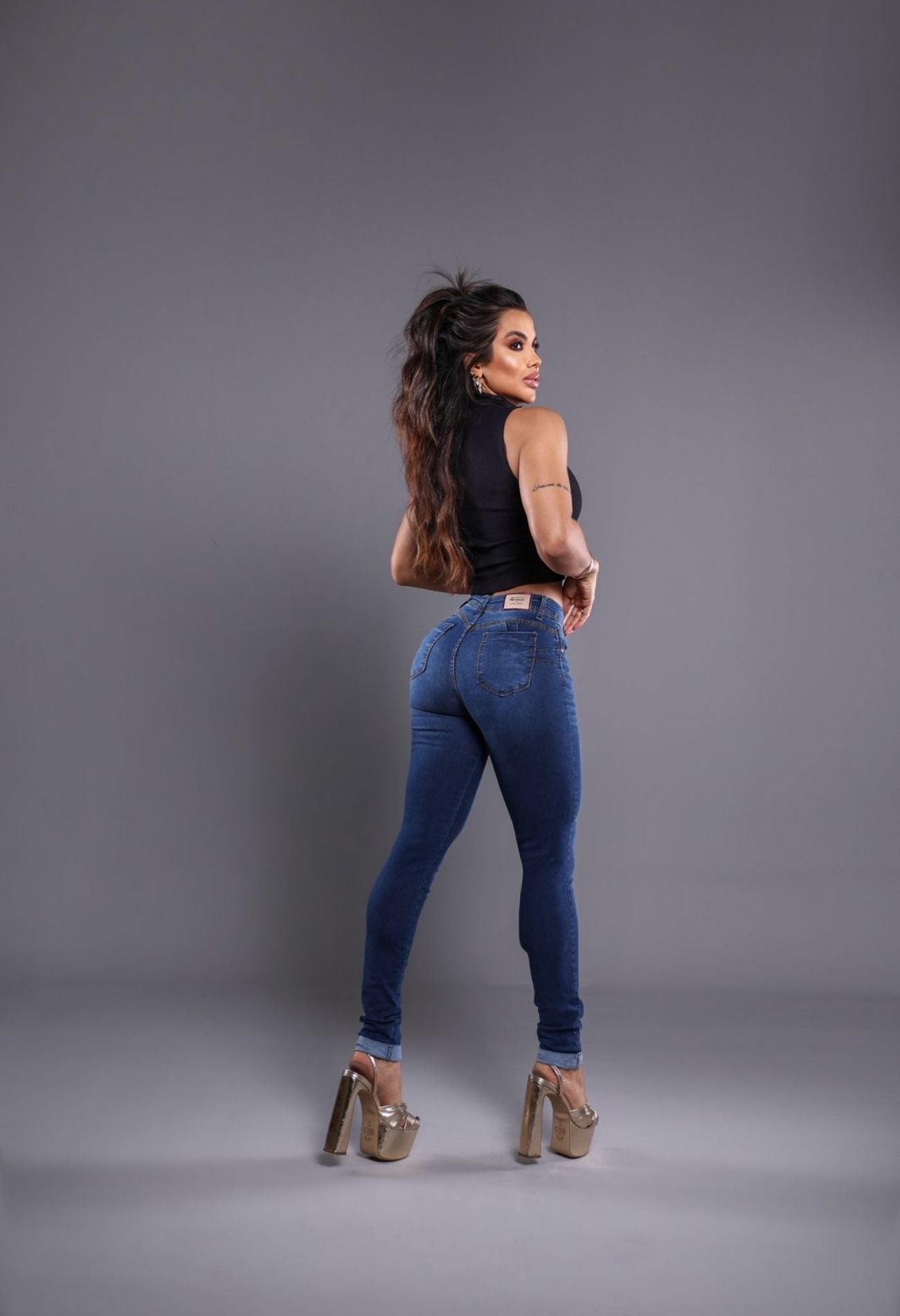 CALÇA JENS MODELADORA