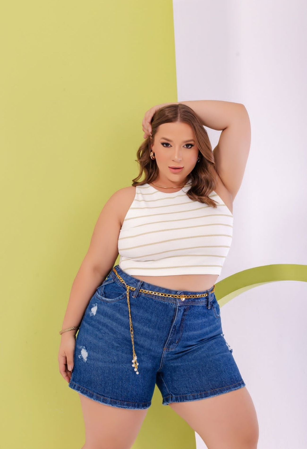 BERMUDA JEANS LEVANTA BUMBUM PLUS