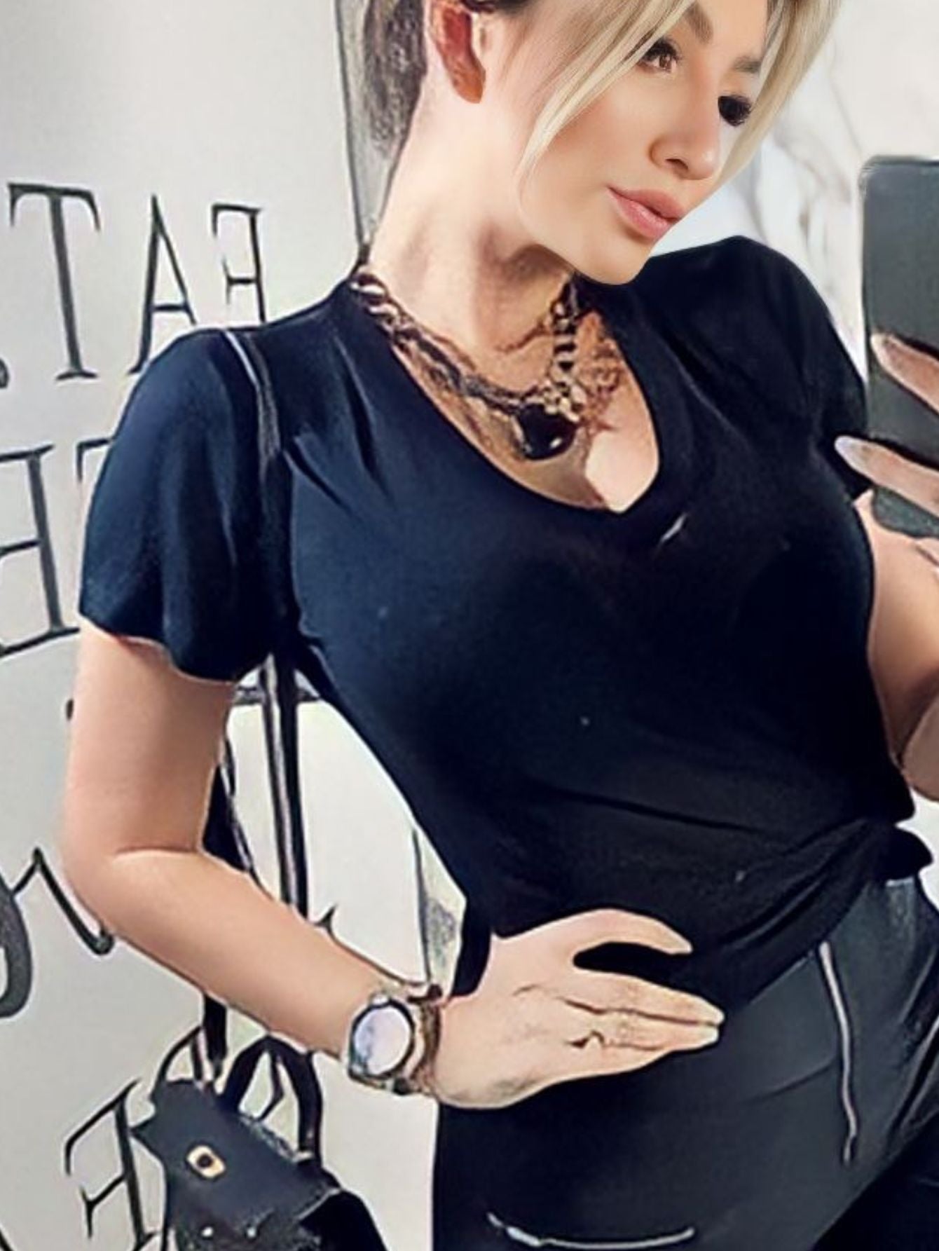 T SHIRT BASIC BLACK