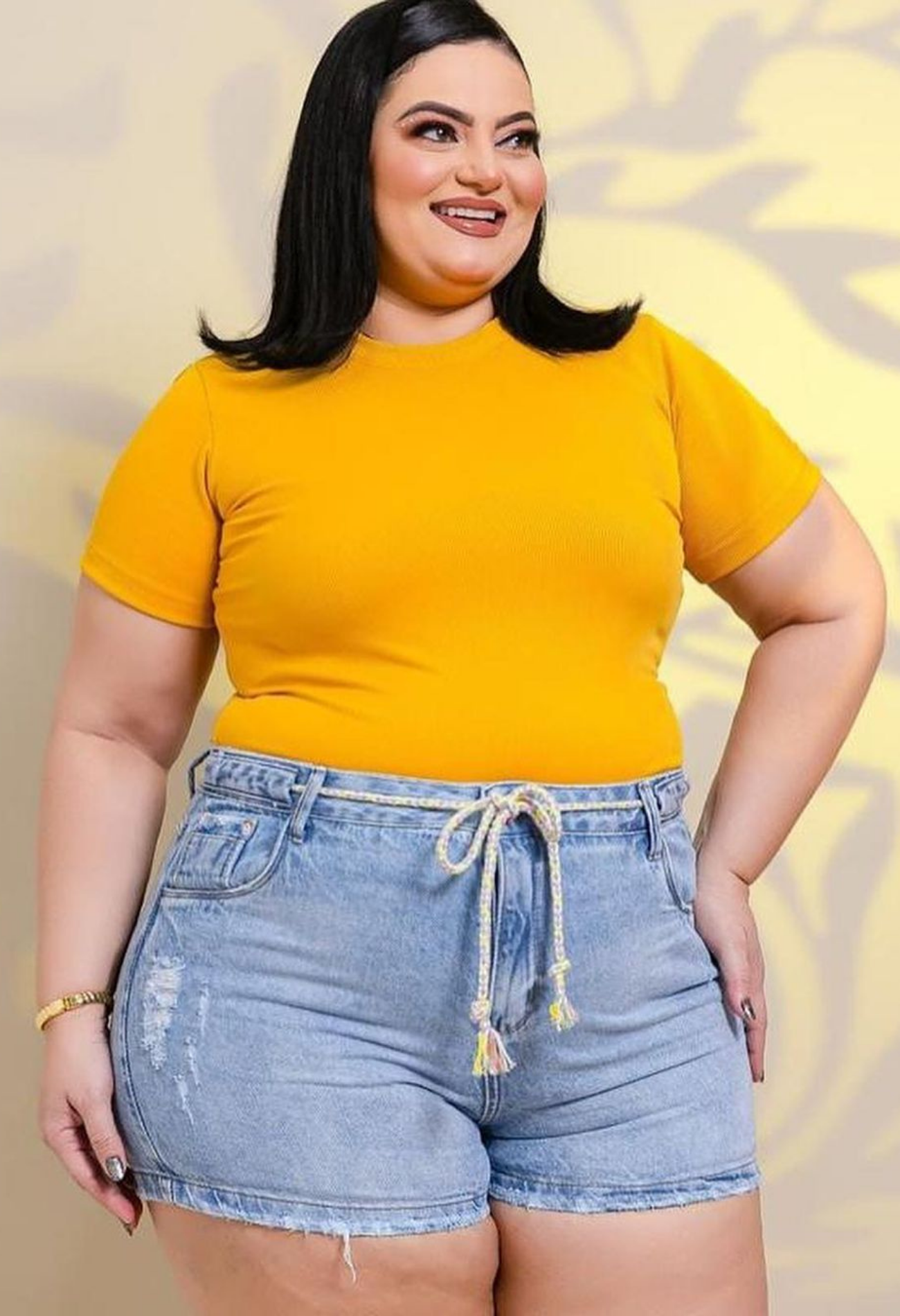 SHORT JEANS MODELADOR PLUS