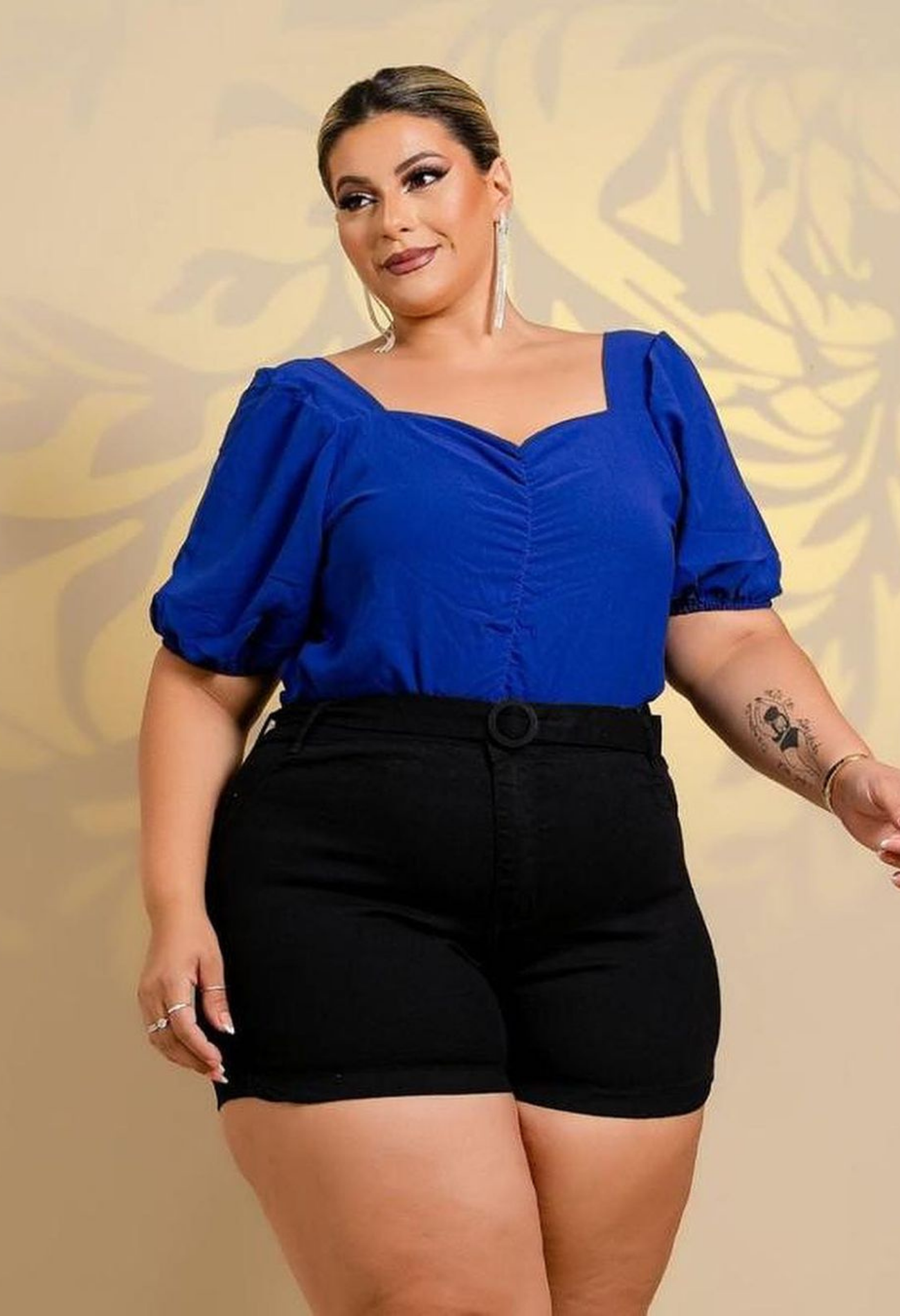 SHORT JEANS MODELADOR PLUS