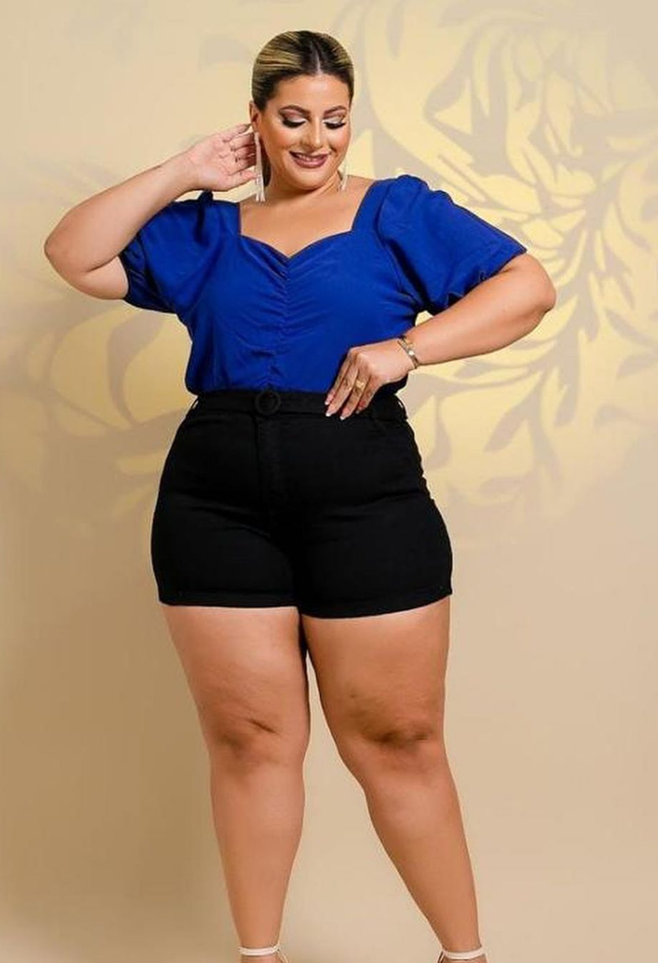 SHORT JEANS MODELADOR PLUS