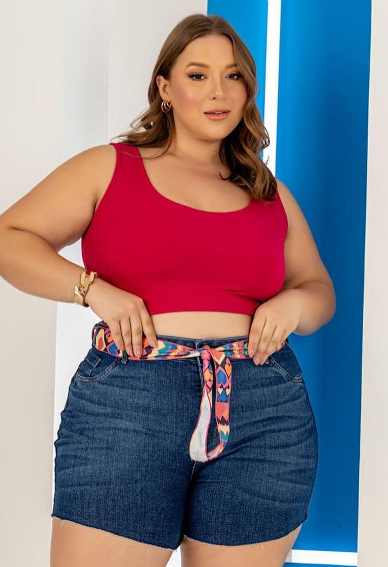 SHORTS JEANS LEVANTA BUMBUM PLUS