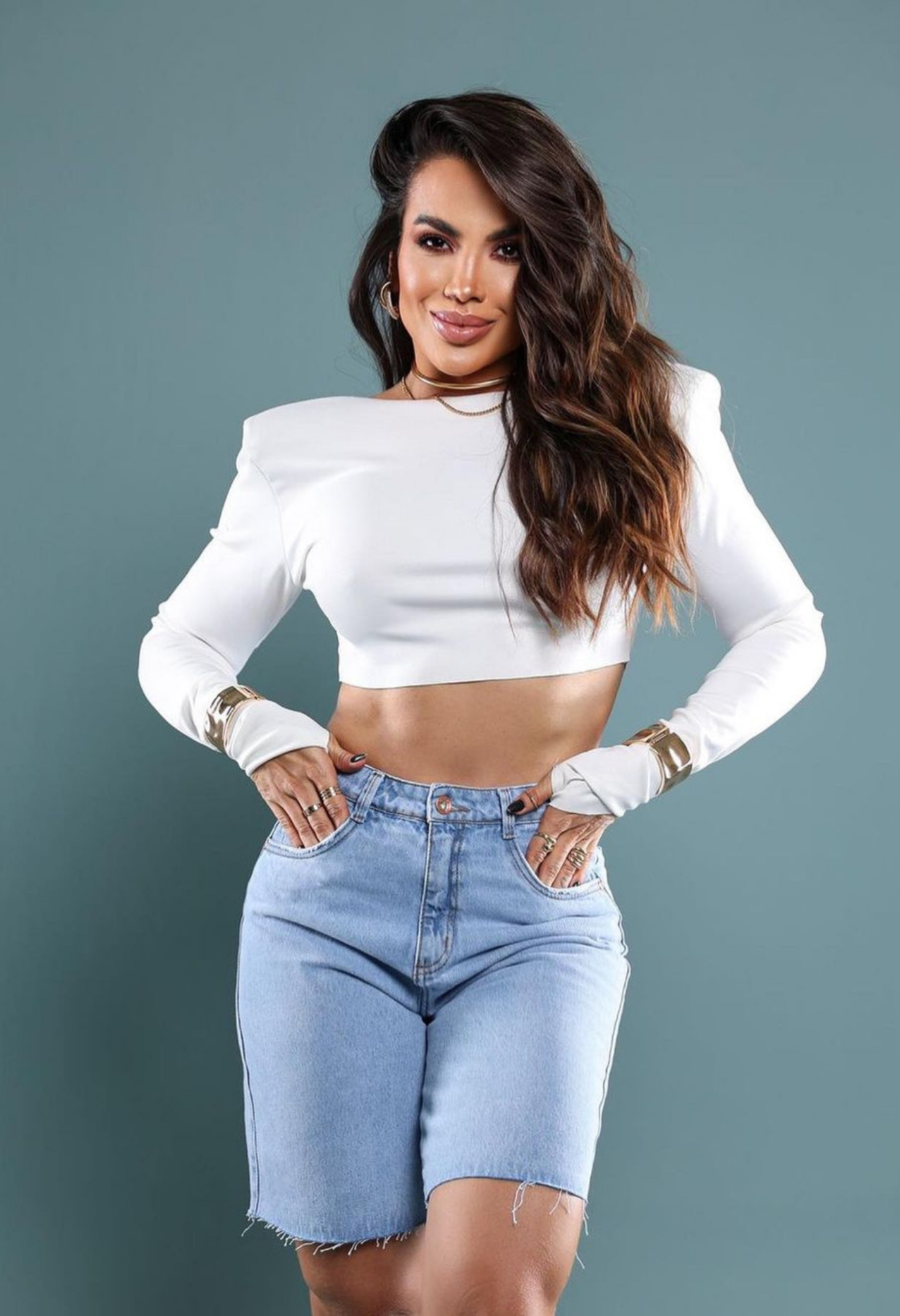BERMUDA JEANS MODELADORA