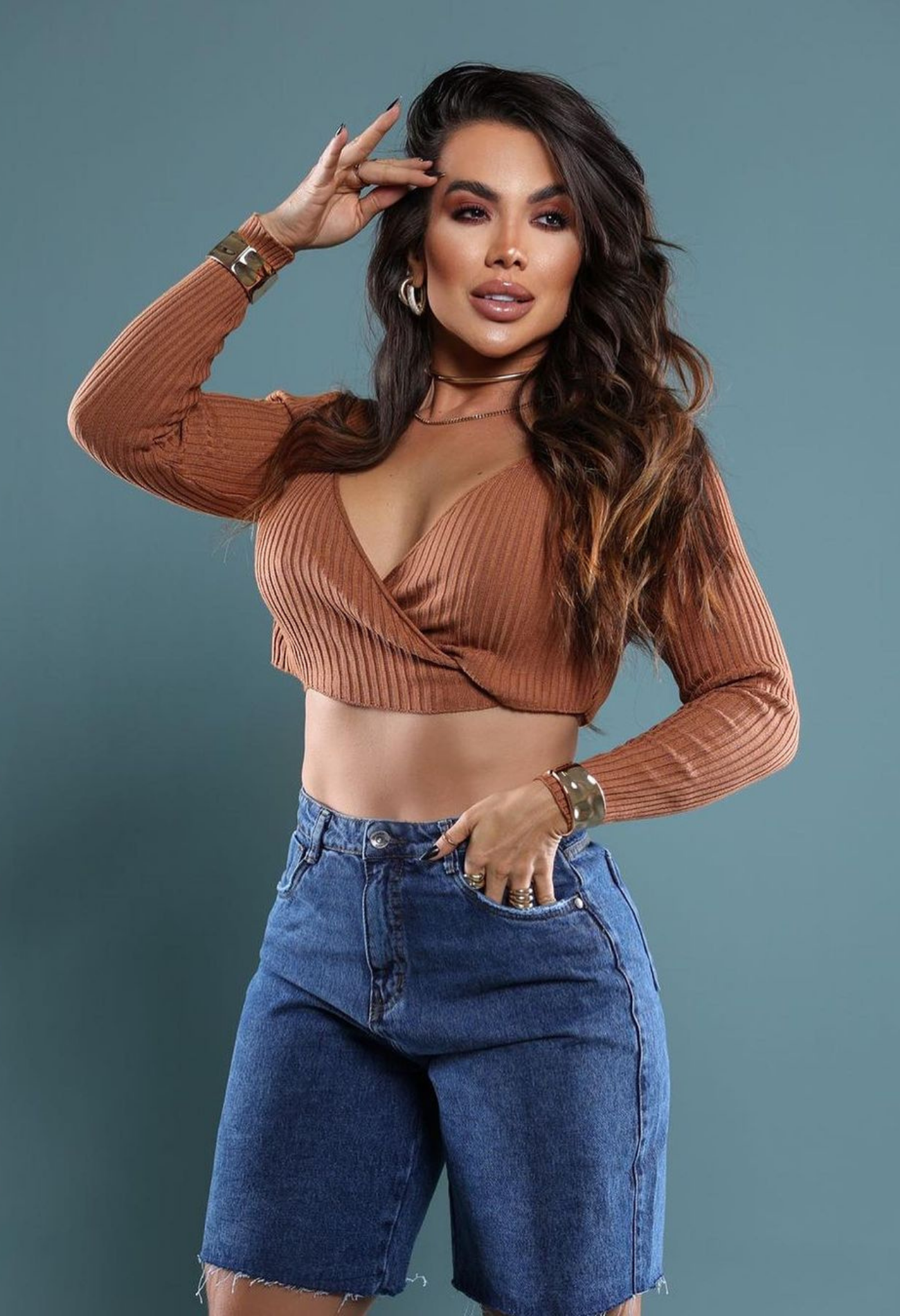 BERMUDA JEANS MODELADORA