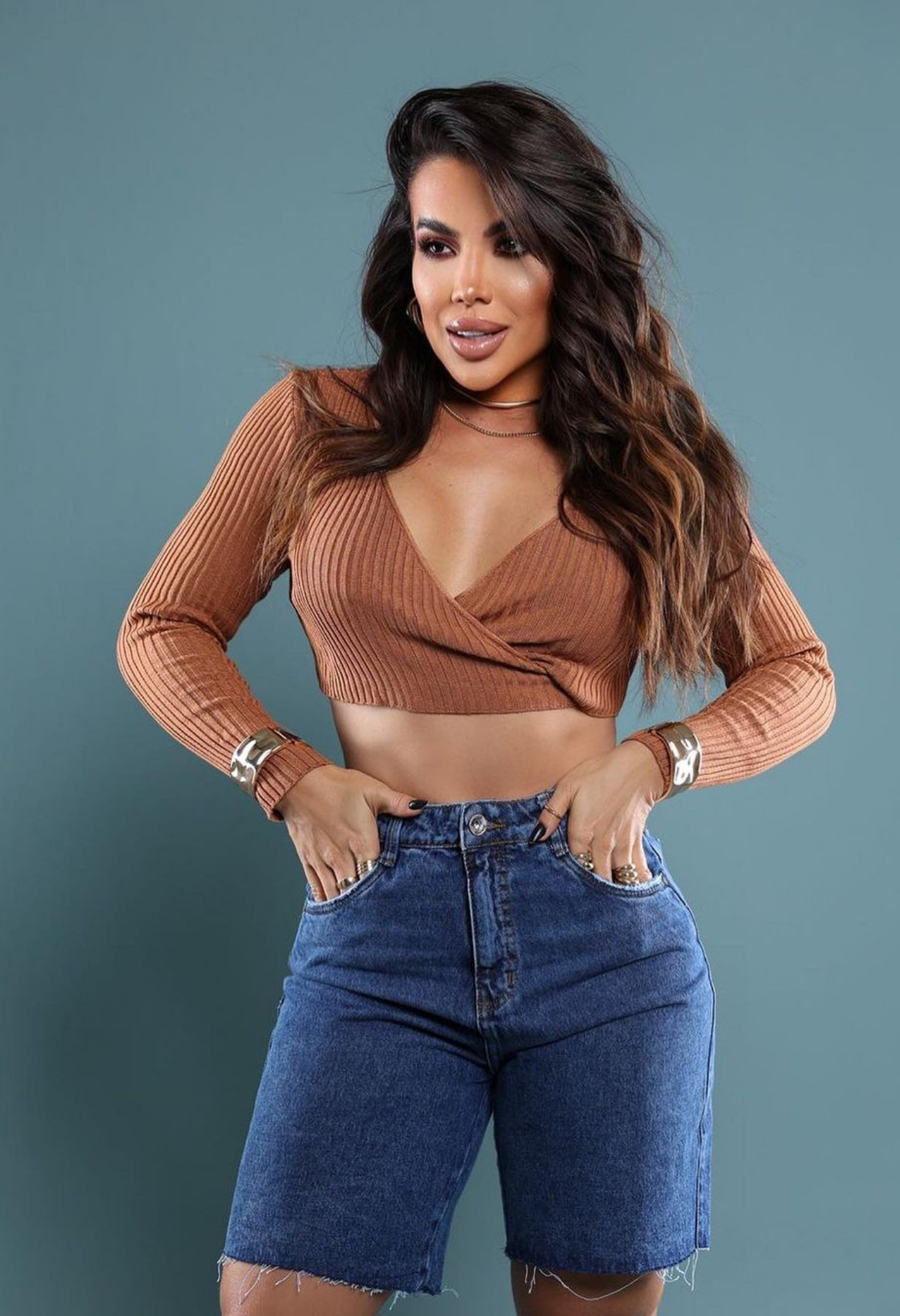 BERMUDA JEANS MODELADORA