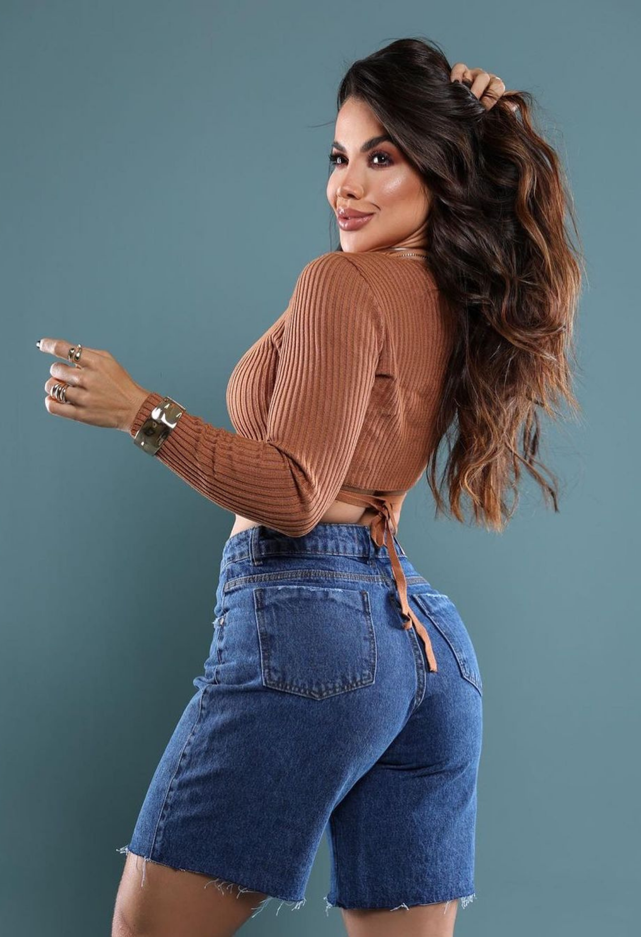 BERMUDA JEANS MODELADORA
