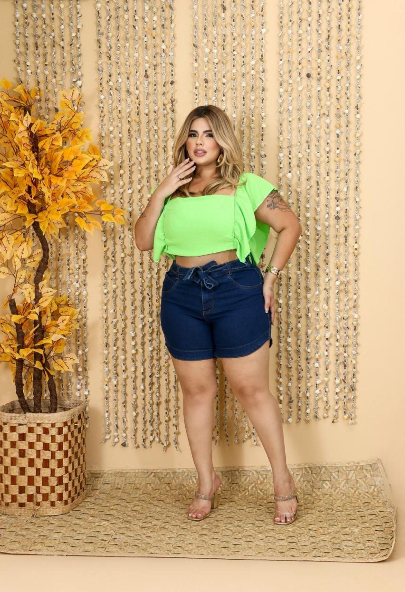 SHORT JEANS LEVANTA BUMBUM PLUS