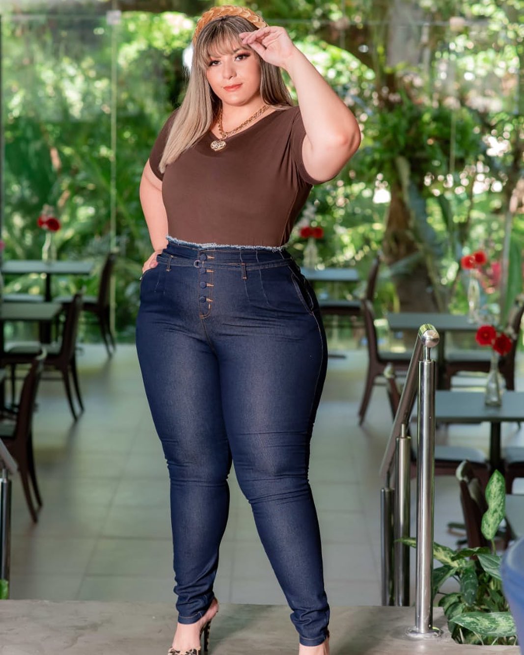 CALÇA JEANS LEVANTA BUMBUM PLUS