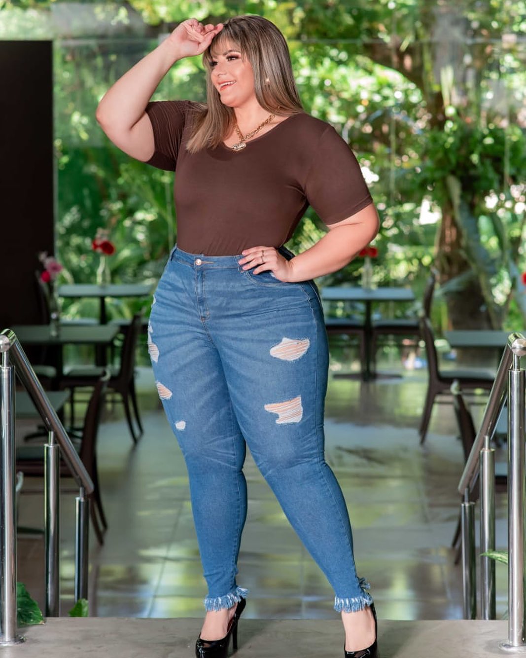 CALÇA JEANS LEVANTA BUMBUM PLUS