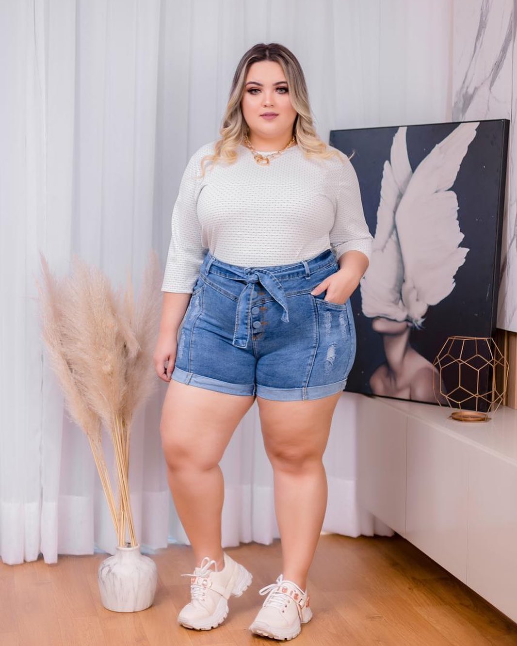 BERMUDA JEANS LEVANTA BUMBUM PLUS