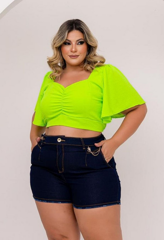 SHORTS JEANS MODELADOR PLUS