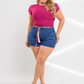 SHORT JEANS  MODELADOR LEVANTA BUMBUM PLUS