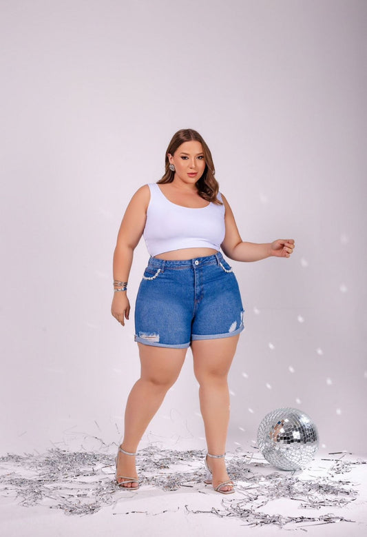 BERMUDA JEANS LEVANTA BUMBUM PLUS
