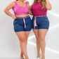 SHORT JEANS  MODELADOR LEVANTA BUMBUM PLUS