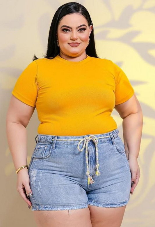 SHORT JEANS MODELADOR PLUS