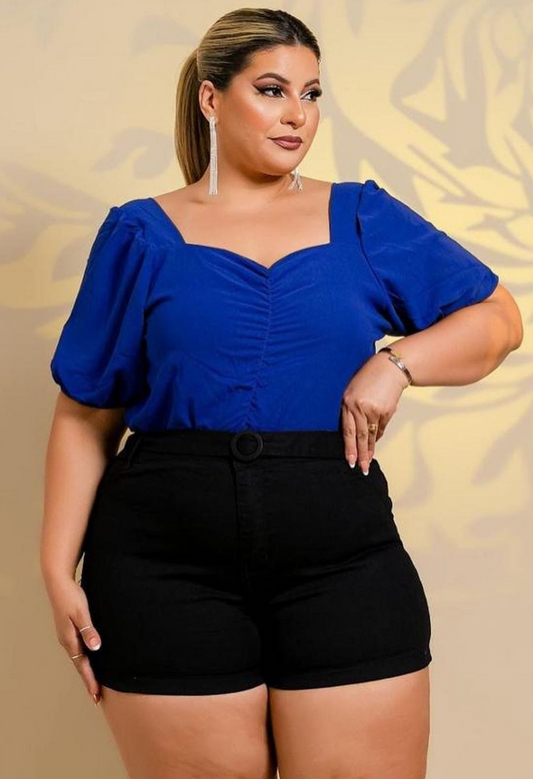 SHORT JEANS MODELADOR PLUS