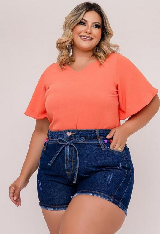 SHORTS JEANS MODELADOR PLUS