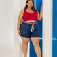 SHORTS JEANS LEVANTA BUMBUM PLUS
