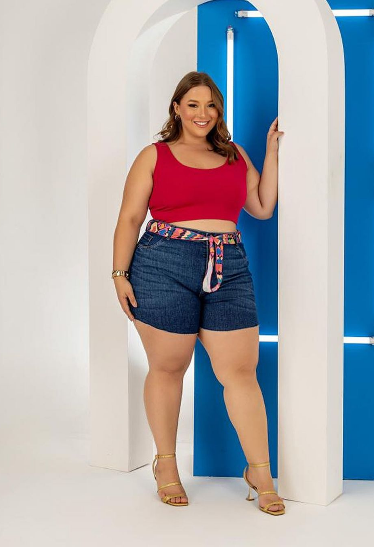 SHORTS JEANS LEVANTA BUMBUM PLUS