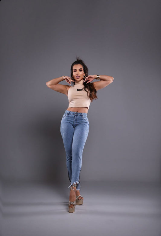 CALÇA JENS  MODELADORA LEVANTA BUMBUM