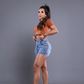 SHORT JEANS MODELADOR LEVANTA BUMBUM