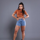 SHORT JEANS MODELADOR LEVANTA BUMBUM