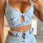 CALÇA  JEANS SKINNY