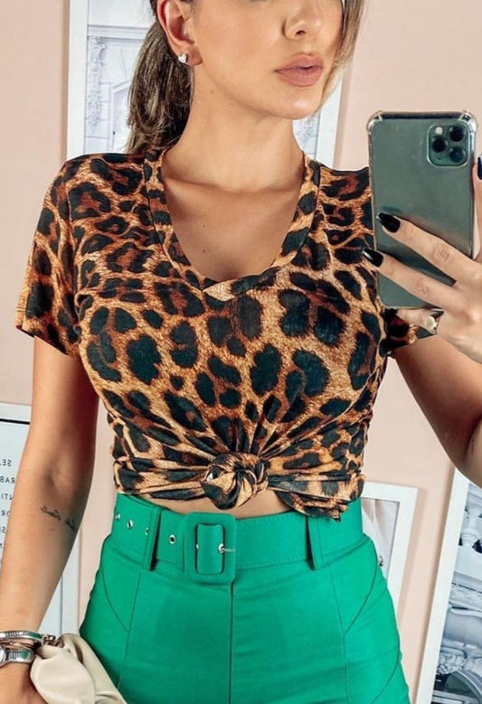 T-SHIRT BASIC ANIMAL PRINT