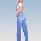 CALÇA JEANS DESTROYD WIDE LEG