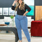 CALÇA JEANS LEVANTA BUMBUM PLUS