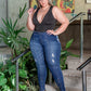 CALÇA JEANS LEVANTA BUMBUM PLUS