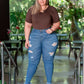 CALÇA JEANS LEVANTA BUMBUM PLUS
