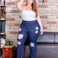 CALÇA JEANS LEVANTA BUMBUM PLUS