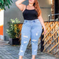 CALÇA JEANS LEVANTA BUMBUM PLUS