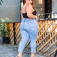 CALÇA JEANS LEVANTA BUMBUM PLUS
