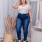 CALÇA JEANS LEVANTA BUMBUM PLUS