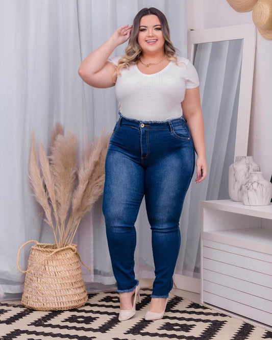 CALÇA JEANS LEVANTA BUMBUM PLUS