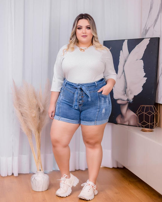 BERMUDA JEANS LEVANTA BUMBUM PLUS