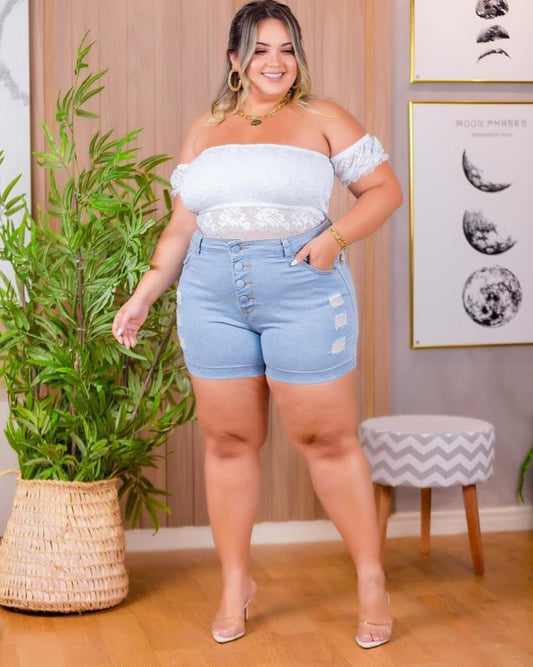 BERMUDA JEANS LEVANTA BUMBUM PLUS