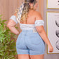 BERMUDA JEANS LEVANTA BUMBUM PLUS