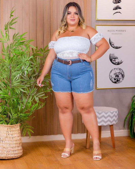 BERMUDA JEANS LEVANTA BUMBUM PLUS